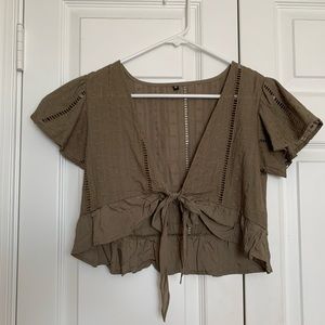 Front Tie Blouse
